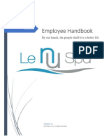 Le Nu Spa Employee Handbook