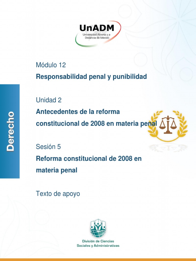 Módulo 12: Responsabilidad Penal y Punibilidad | PDF | Derecho
