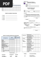 Parent/Guardian'S Signature: Attendance Record Department of Education