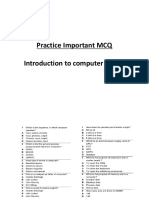 Practice Important MCQ Introduction To Computer System