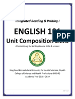 English 101: Unit Composition Skills