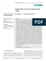 Analysis of Growth Functions That Can Increase Irrigated Wheat Yield Under Climate Change