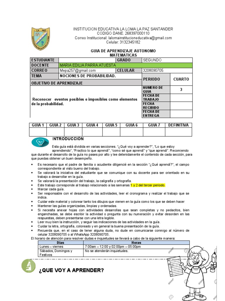 Nociones de Probabilidad - Grado Segundo | PDF