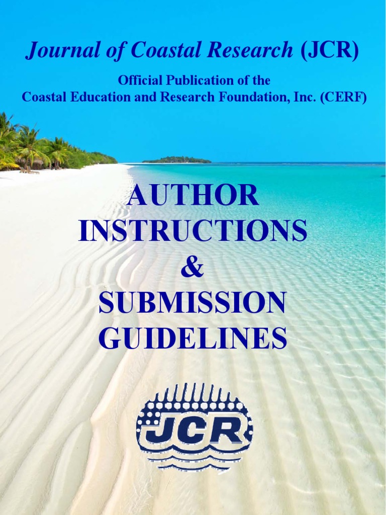 JCR Author Instructions New-1 | PDF | Editing | Academic Publishing