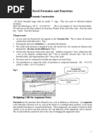 Excel Formulas and Functions: Basic Arithmetic Formula Construction