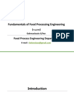 Fundamentals of Food Processing Engineering