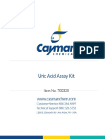 Uric Acid Assay Kit: Item No. 700320