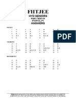 Part Test-Iv - P1 - Key & Solutions - 12.06.20