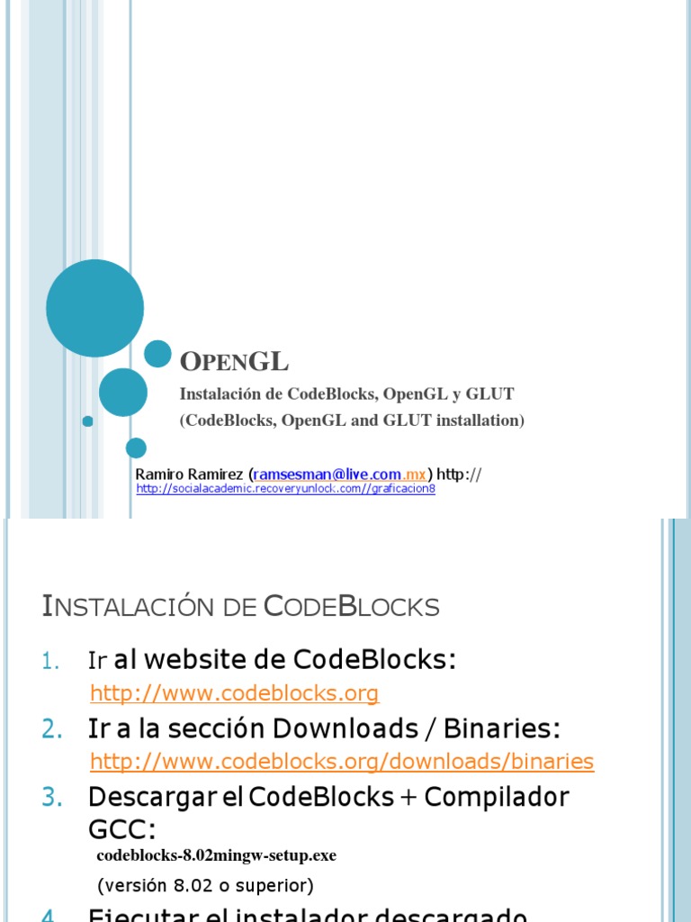 Instalación de CodeBlocks y GLUT | PDF | Ciencias de la Computación ...