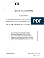 Service Bulletin Atr72: Transmittal Sheet Original Issue