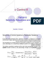 Automatic Control II - Sensitivity Robustness and Optimality