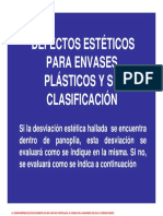 Manual de Defectos Esteticos Para Envases Plásticos