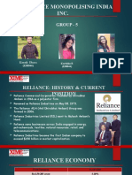 ECO Presentation - Is Reliance Monopolising India Inc.