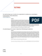 2016. Una Epistemología Para El Estudio de La Subjetividad, Sus Implicaciones Metodológicas