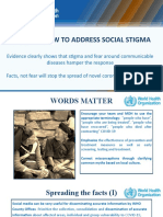 WHO How To Address Social Stigma