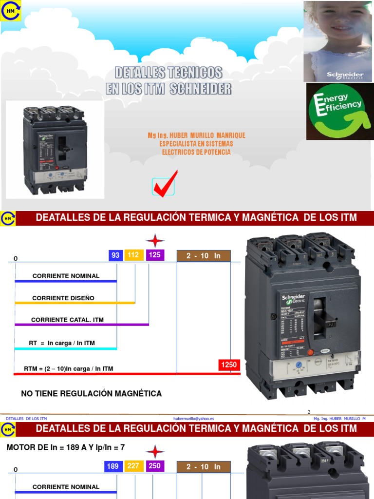 Detalles Tecnicos de Los Itm Schneider | PDF | Electricidad ...