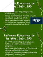 Reformas Educativas de Los Años 1960-1990