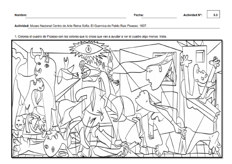 Guernica (Colorear) PDF