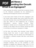 Illuminati News - Understanding The Occult: What Is An Egregore?