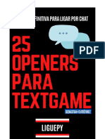 25 OPENERS PARA TEXTGAME - LIGUEPY Etm