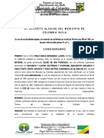 Licencia para subdivisión predio urbano Colombia Huila