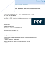 On The Fracture Prediction of 304L Stainless Steel Sheets Utilizing Different Hardening Models