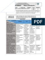 Rubrica Matematicas Grado 4° Ii Period