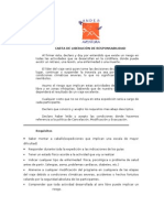 CARTA Deslinde de Responsabilidades