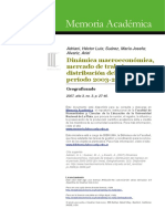 Dinámica Macroeconómica Mercado de Trabajo y Distribución Del Ingreso en El Período 2003-2005. Adriani, Hector