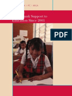 World Bank Support to Education since 2001