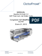Manual: Samfrut S.A de C.V Iqf Frost Num. de Orden 7173 Congelador Iqf Octofrost 4/2 RH Enero 21, 2015