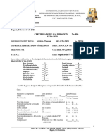 Certificado Estación GTS 236W