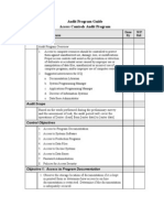 Access Controls Audit Program