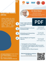 Poster - Introduction To Program Effectiveness Research - 10 August 2021