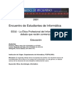 Responsabilidades Éticas y Legales de Los Profesionales de La Informática