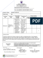 Individual Learning Monitoring Plan