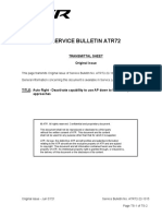 Service Bulletin Atr72: Transmittal Sheet Original Issue