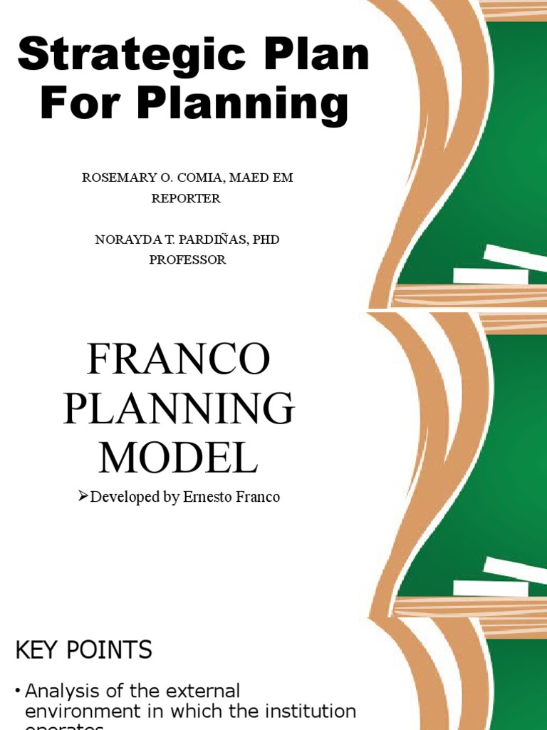 Strategic Plan For Planning Report | PDF