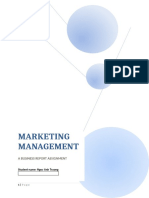 Marketing Management: A Business Report Assignment