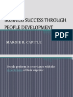 Business Success Through People Development: Margie R. Capitle