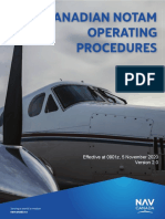 Canadian NOTAM procedures