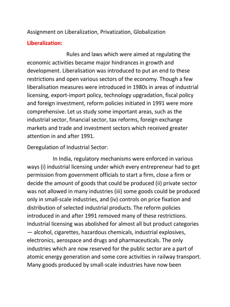 Economic Reforms in India: 1991 Onward | PDF | Taxes | World Trade ...