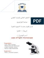 Uses of light microscope in biology