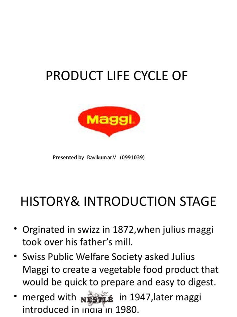 Product Life Cycle of Maggi | PDF
