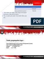 Agenda 1: Tugas 3, Tanggal 13 Agustus 2021
