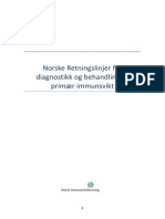 Norske Retningslinjer for diagnostikk og behandling av primær immunsvikt 010215