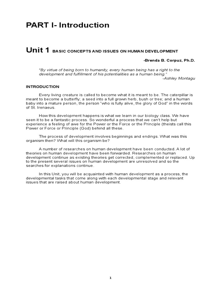 Child And Adolescent Development Module Pdf Id Schema Psychology