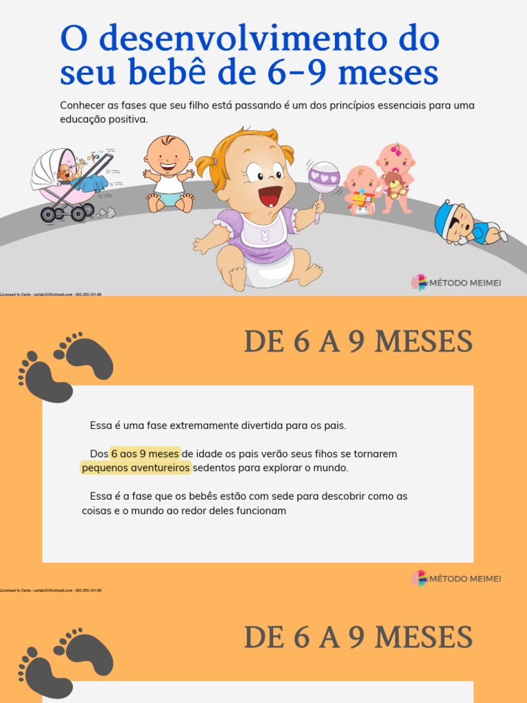2 O Desenvolvimento Do Seu Bebê 6-9 Meses | PDF