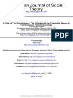 European Journal of Social Theory Volume 2 issue 3 1999 [doi 10.1177%2F136843199002003011] Benatouil, T. -- A Tale of Two Sociologies- The Critical and the Pragmatic Stance in Contemporary French Sociology