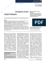 Definition and Prevalence of Peri-Implant Diseases